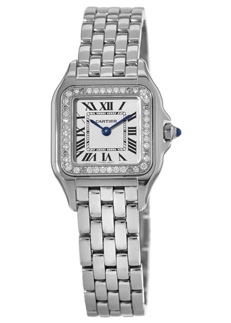 cartier watch women diamond|cartier panthere diamond watch.